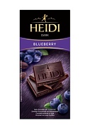 Шоколад темный с Черникой DARK Heidi, 0.08 кг.