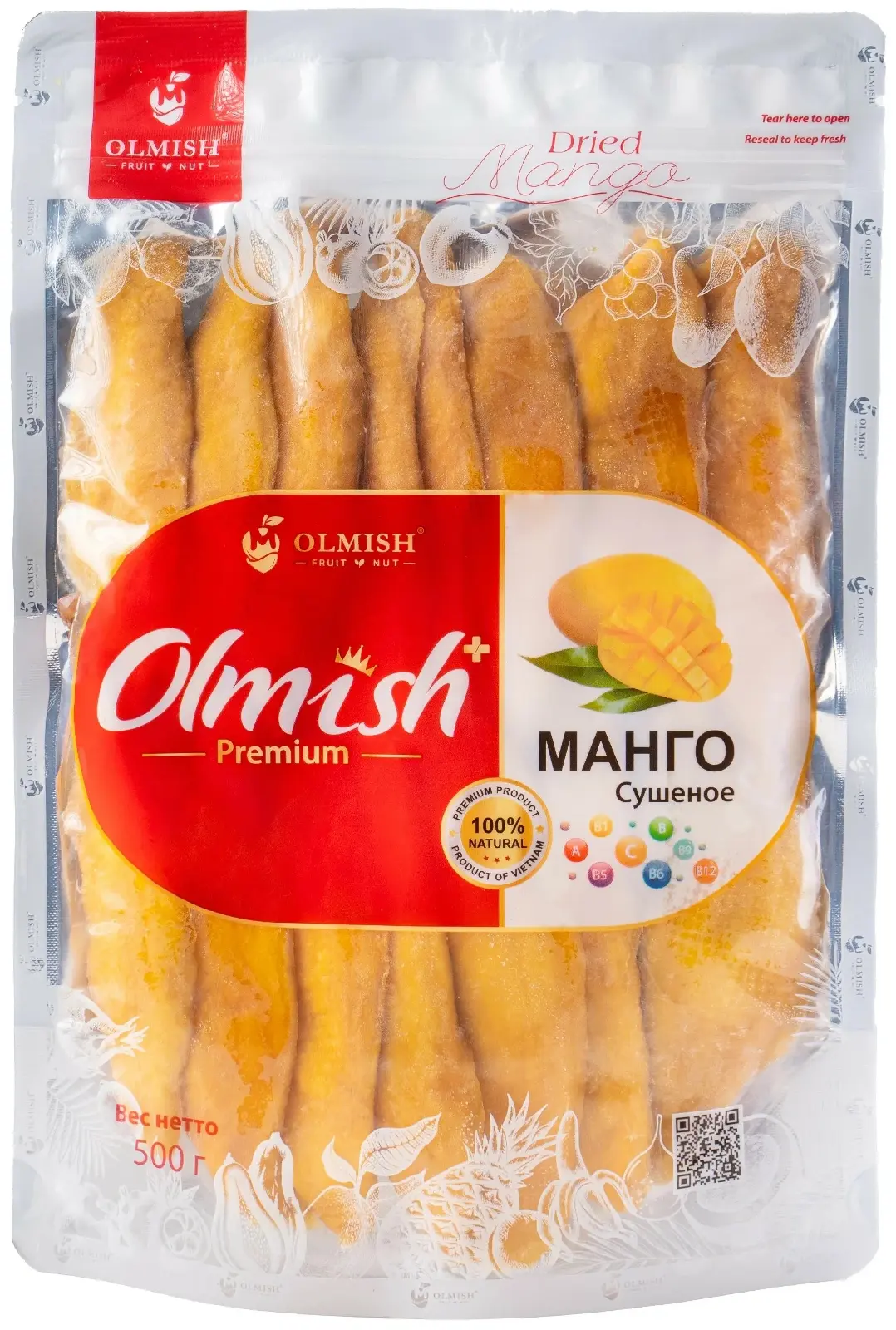 Манго сушеное Olmish Premium, 0.5 кг.