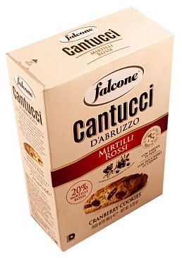 Печенье Кантуччи с клюквой Falcone, 0.18 кг.