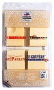 Сыр ассорти из 4 сыров: Грюйер, Эмменталь, Сан.Полэн, Тильзитер Emmi, 0.25 кг.