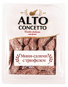 Колбаса сыровяленая салями мини с трюфелем Alto concetto, 0.15 кг.