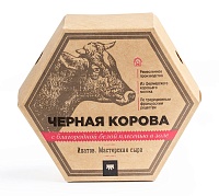 Сыр с белой плесенью в золе Черная корова 55% Россия, 0.125 кг.