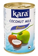Молоко кокосовое Classic 17% ж/б Kara, 0.4 л.