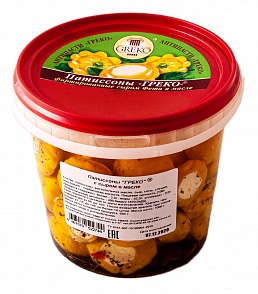 Патиссоны желтые с сыром в масле 3-5 см. Greko, 1 кг./0.55 кг.