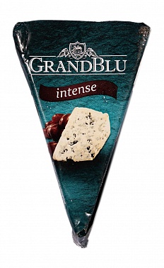 Сыр с голубой плесенью ГрандБлю intens 50% Милкана, 0.1 кг.