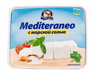 Сыр Брынза Mediteraneo 25% с морской солью, 0.25 кг.