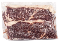 Стейк Нью-Йорк из мраморной говядины замороженный 2 шт.*скин упаковка Алтай,~0.5 кг.