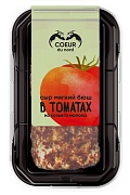 Сыр козий Бюш в обсыпке из вяленых томатов 45% Coeur du nord, 0.13 кг.