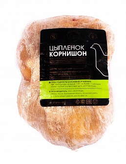 Цыпленок корнишон желтый кукурузного откорма замороженный Экоферма, 0.5 кг.