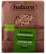 Хлопья пшеничные цельнозерновые органические Natura BIO, 0.5 кг.