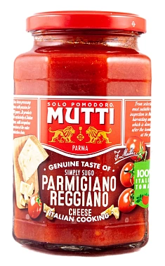 Соус томатный с сыром Пармиджано Реджано Mutti, 0.4 кг.