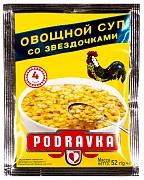 Суп быстрого приготовления Овощной со звездочками Podravka, 0.052 кг.