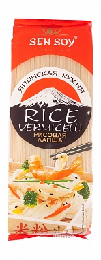 Лапша рисовая Rice vermicelli Сэн Сой, 0.3 кг.