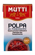 Томаты резаные кубиками в томатном соке Пульпа Mutti, 0.5 кг.