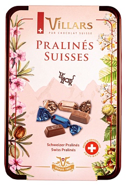 Конфеты шоколадные ассорти с начинками Репродукции рекламных плакатов Villars, 0.25 кг.