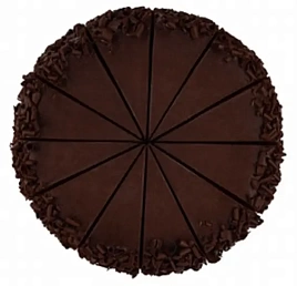 Торт Тройной шоколад 12 порций замороженный Чизберри, 1.4 кг.