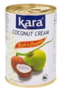 Сливки кокосовые 25% ж/б Kara, 0.4 л.