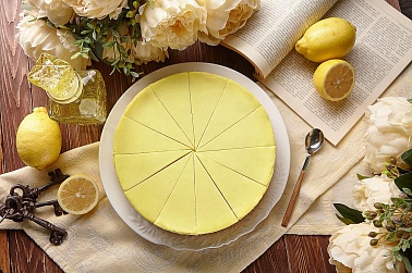 Суфле творожное Чизкейк Нью-Йорк с лимоном 12 порций замороженный Чизберри, 1.2 кг.