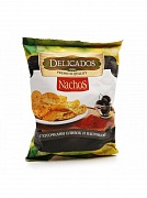 Чипсы кукурузные Nachos с кусочками оливок и паприкой Delicados, 0.15 кг.