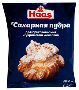 Сахарная пудра Haas, 0.25 кг.